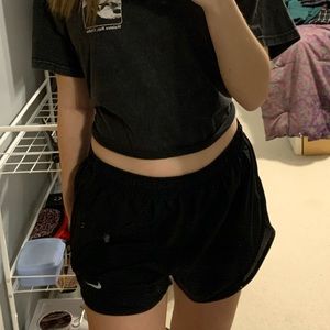 black nike shorts
